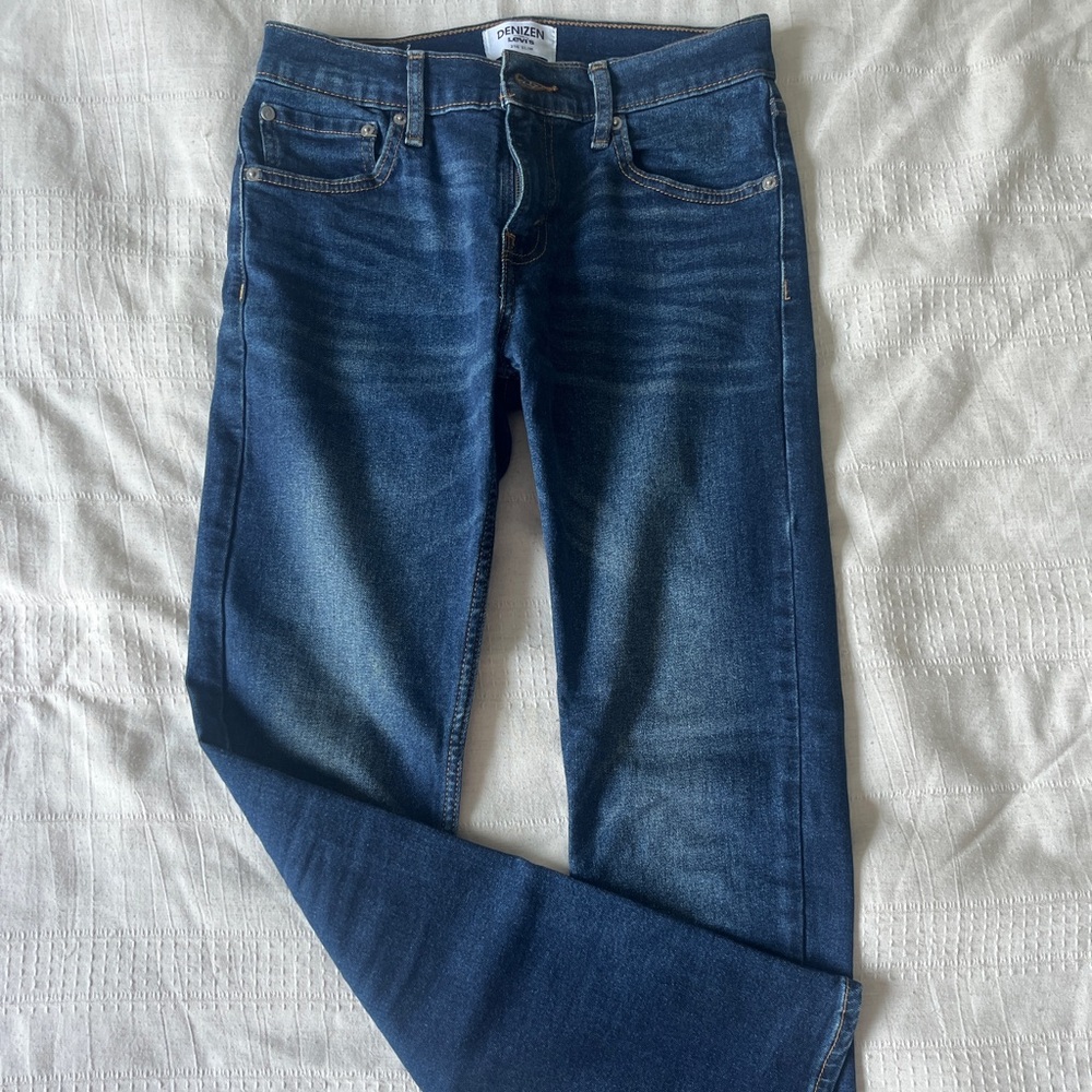 Men’s Denizen Levi 216 Slim Fit Jeans Like New Condition Dark Wash Size 28x30